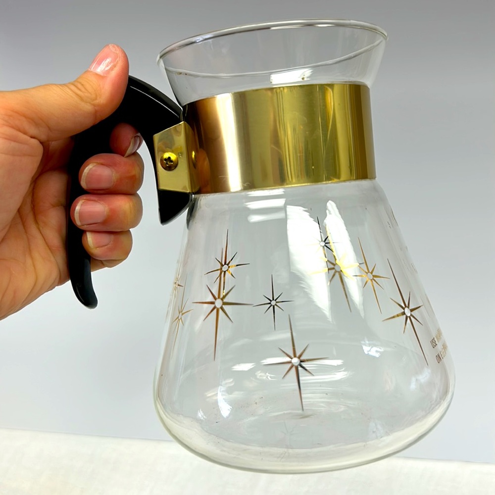 Mid Century Modern “Corning “ atomic starburst glass carafe replacement